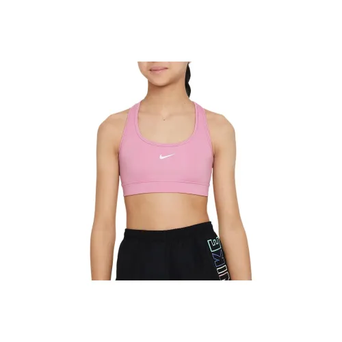 nike Dri FitSwoosh SS25 Однотонный Умеренный Развивающее Нижнее белье Подростки Розовый