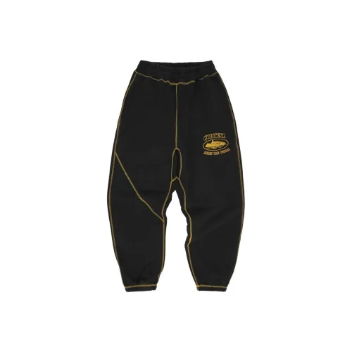 Corteiz SS25 Черные Унисекс Вязаные Тренировочные Брюки