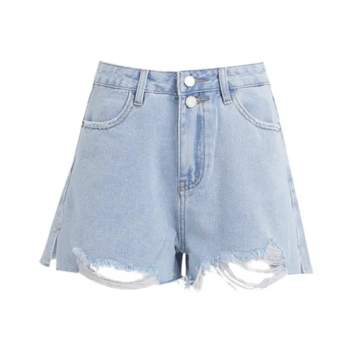 OROI Синие Джинсовые Шорты Женские