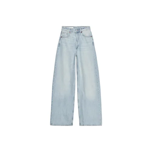 ZARA Trf Светло-синие Женские Джинсы