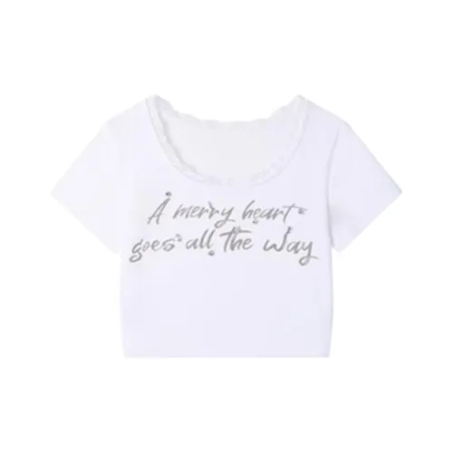 SLEEP AT 11 Белая Женская Футболка