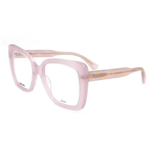 MOSCHINO Ацетат Нерегулярная форма Оправа для очков Женская Розовая