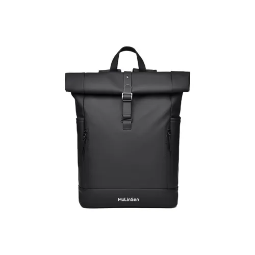 Mulinsen ПУ (полиуретан) Рюкзак Сумка Стандартная Унисекс Классический Черный Стильный Серый Ромб Черный Ромб Узор Ослепительный Цвет