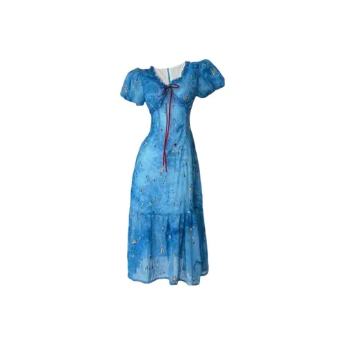 Lookinto Короткий рукав Платье Женское