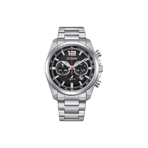 CITIZEN Eco Drive Series Светильник Кварцевый механизм Нержавеющая сталь Ремешок Часы 41 мм Мужские часы Черный циферблат