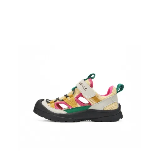 Белль Anti KICK устойчивые к истиранию и дышащие низкие детские сандалии желтые для детей