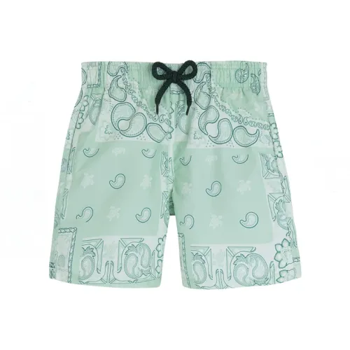 A BATHING APE x BAPE Черный Облегающий Детский Купальник Лето Подростки Зеленый