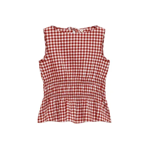 ARKET Rust Красный/Белый Женские Майки