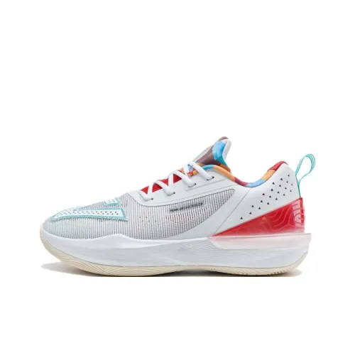 PEAK State Maximums Trigonometric 3,0 Slip Устойчивый к истиранию Низкий Топ Баскетбольные кроссовки Женские Baymax Красный