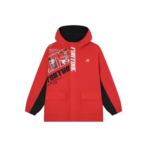 XTEP Куртка Песчаниковый Красный Подростки