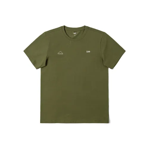 Мужская футболка Lee co-branded, оливково-зеленого цвета