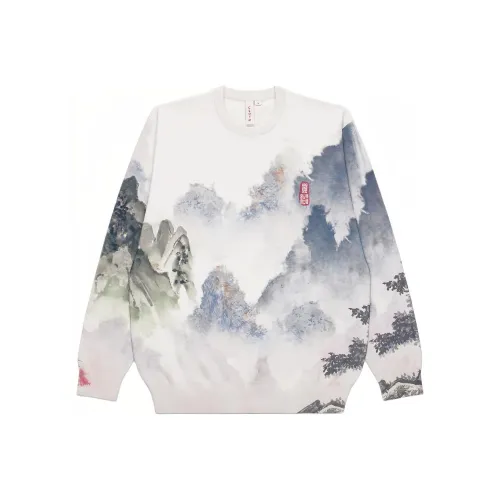 Clot Leading and Laggard, Collection Белый Унисекс Свитшоты