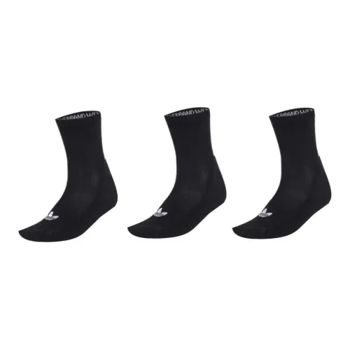 Adidas Originals Носки Crew Унисекс 3 упаковки Черный