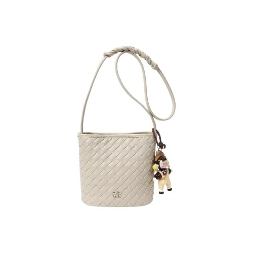 PAYOT Микрофибра Синтетическая Кожа Nianan Жемчужная Сумка-ведро Сумка через плечо Стандартная Женская Экрю