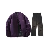 Комплект одежды (Фиолетовый топ + Черные штаны)