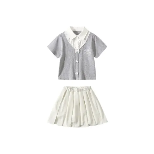 Детский комплект Miller Castle с юбкой серый