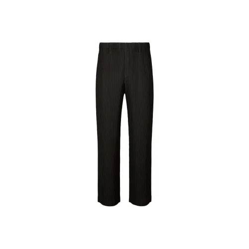 Homme Plissé Issey Miyake Повседневные брюки Мужские Черные