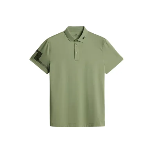 J.Lindeberg Поло Мужское Масляный Зеленый