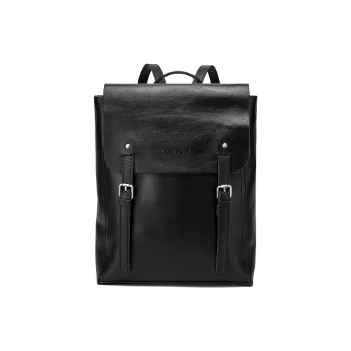 Ace Paul Top Коровья кожа Ноутбук Рюкзак Сумка Унисекс Черный