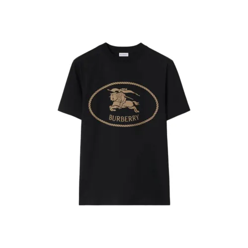 Burberry SS25 T-Shirt Мужской Черный