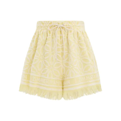 Zimmermann Желтые Женские Повседневные Шорты