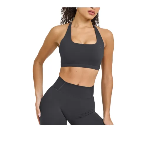 ONER ACTIVE Вечный Square Neck Спортивный Бюстгальтер Женский Уголь