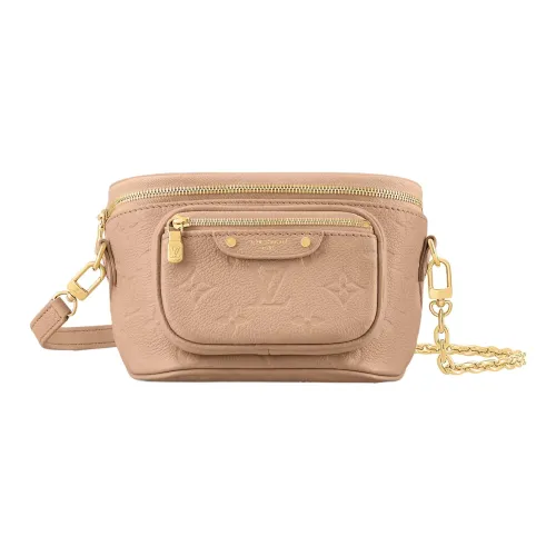 LOUIS VUITTON Кожа Бананка Мини Женская Песочного цвета