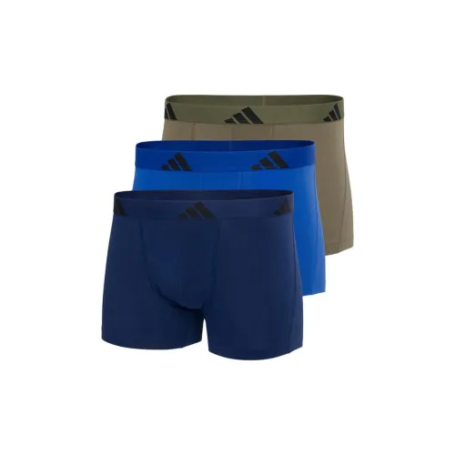 Adidas 3 пачки Королевский синий/Темно-синий/Оливково-зеленый Мужские боксер-шорты