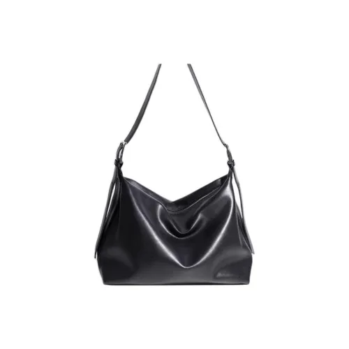 VIHUS Microfiber Leather Crossbody Bag Shoulder Bag Regular Men's Black