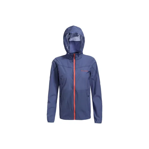 Columbia Поход Ветер And Вода Репеллент Ветровка Женские Синий-Фиолетовый