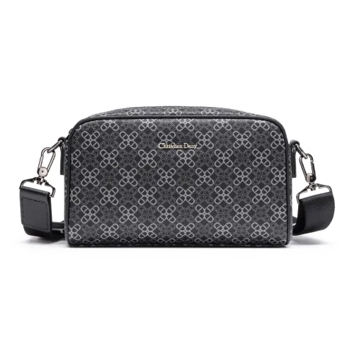 CHRISDIEN DENY Сумка через плечо из синтетической кожи мужская черная