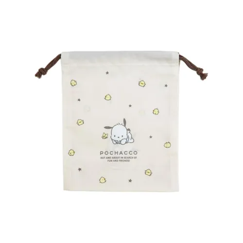 Санрио Полиэстер Шнурок Сумка для хранения Трумпет Детский Экрю