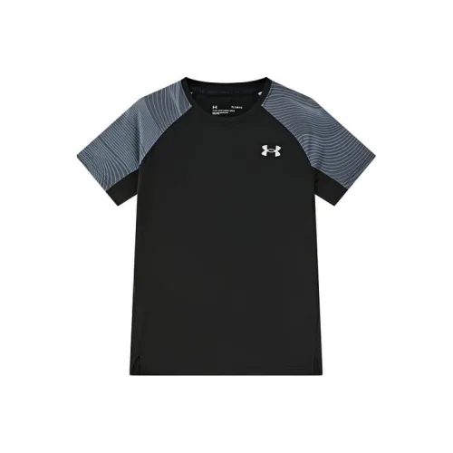 Under Armour Running Collection Т-рубашка Черная для детей 3-7 лет