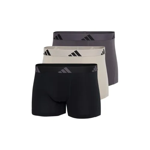 Adidas 3 пачки Темно-серый/Бежевый/Черный Мужские боксер-шорты