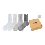 Отбеленный + Молочно-белый + Светло-серый + Темно-серый [Тонкая подошва]