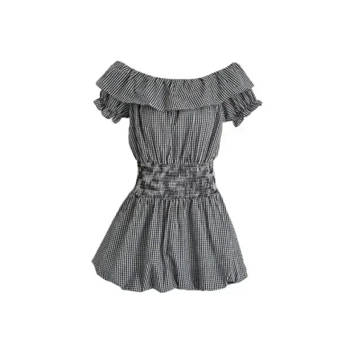 CHARM GLOW Короткое платье с короткими рукавами женское