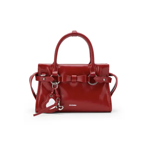 MCMIKO Коровья кожа Сумка Женская Вишнево-красная