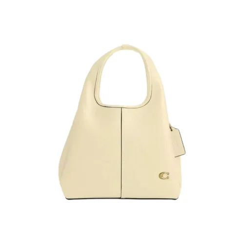 COACH LANA Кожа Плечевая сумка Сумка среднего размера Женская Экрю