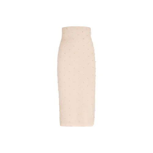 FENDI Розовые Женские Повседневные Длинные Юбки