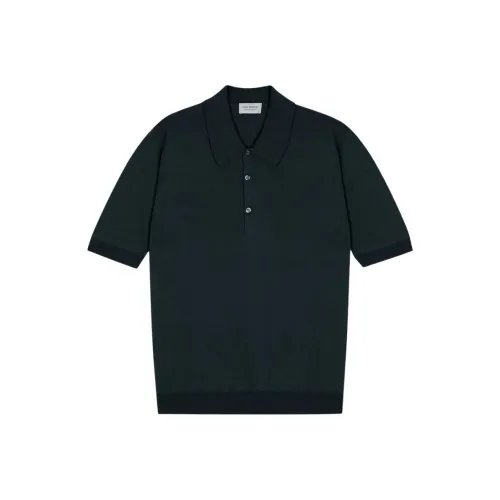 JOHN SMEDLEY Rainforest Зеленая Мужская Поло