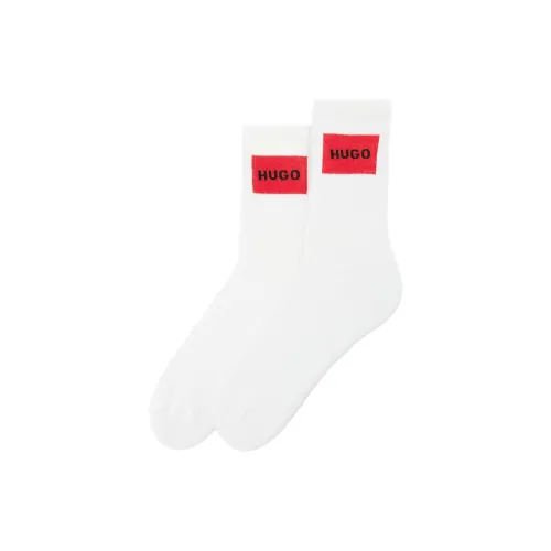 HUGO BOSS Белые Унисекс MID Носки до икры
