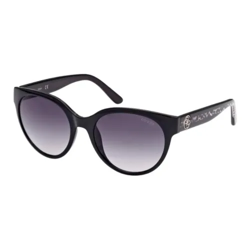 GUESS Ацетат Injection OVAL SUNGLASSES Женские Черный