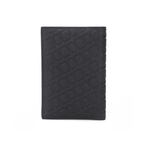 CANUDILO Клатч из крупнозернистой текстуры коровьей кожи кошелек унисекс черный