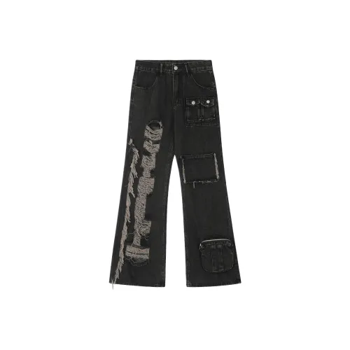 KNOCKSPARK Черные Унисекс Джинсы