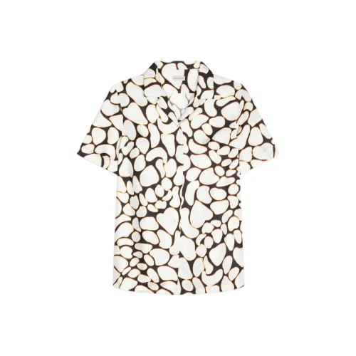 DRIES VAN NOTEN Серый белый Женские Рубашки
