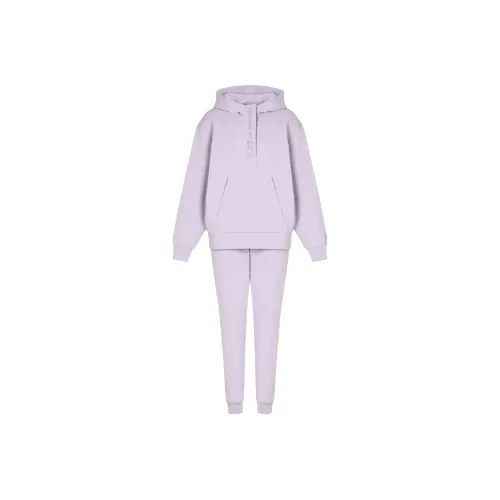 EMPORIO ARMANI EA7 Фитнес Комплект Женский Лавандовый Серый