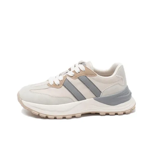 15 MINS Противоскользящий Низкий Топ Casual Женский Серый Бежевый