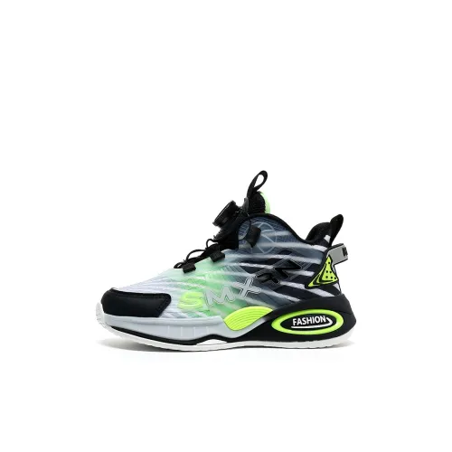 Marcolor Slip-resistant Abrasion-resistant Rebound Waterproof High Top Children's Basketball Shoes Kids