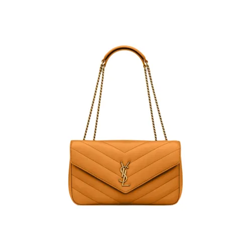 SAINT LAURENT LOULOU Овчина Сумка на плечо Средняя Женская Подсолнух