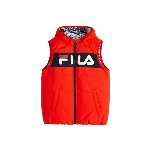 FILA KIDS Жилет Огонь Красный Светлый Фотиния Серый Дети Возраст 3-7 Лет